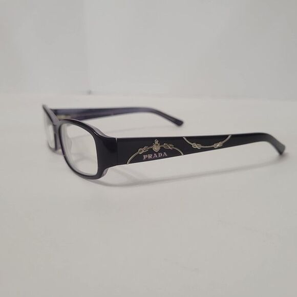 Prada VPR 15L Eyeglasses Frames Purple Plastic Rectangle Frames Italy 53-16-135 - Picture 1 of 8